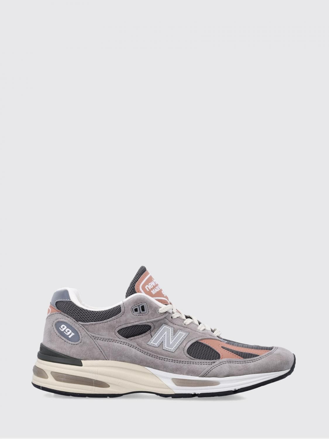 New Balance Made in UK 991v2 Suede and Mesh Sneakers