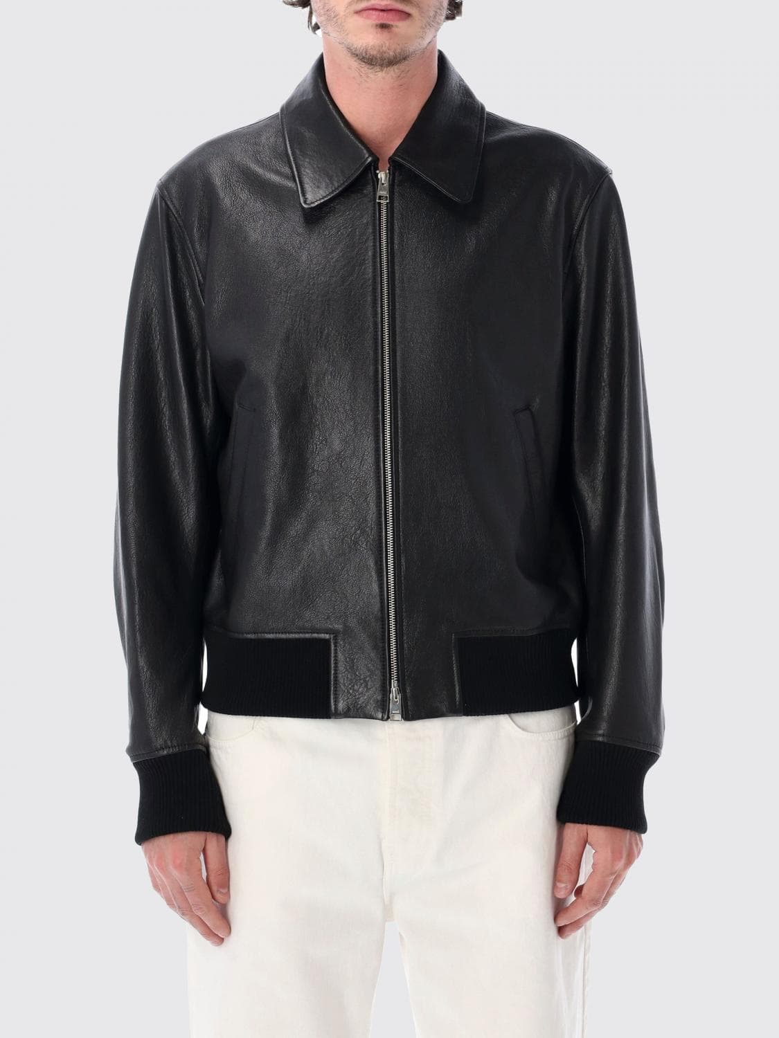 Ami Paris Leather Jacket · L