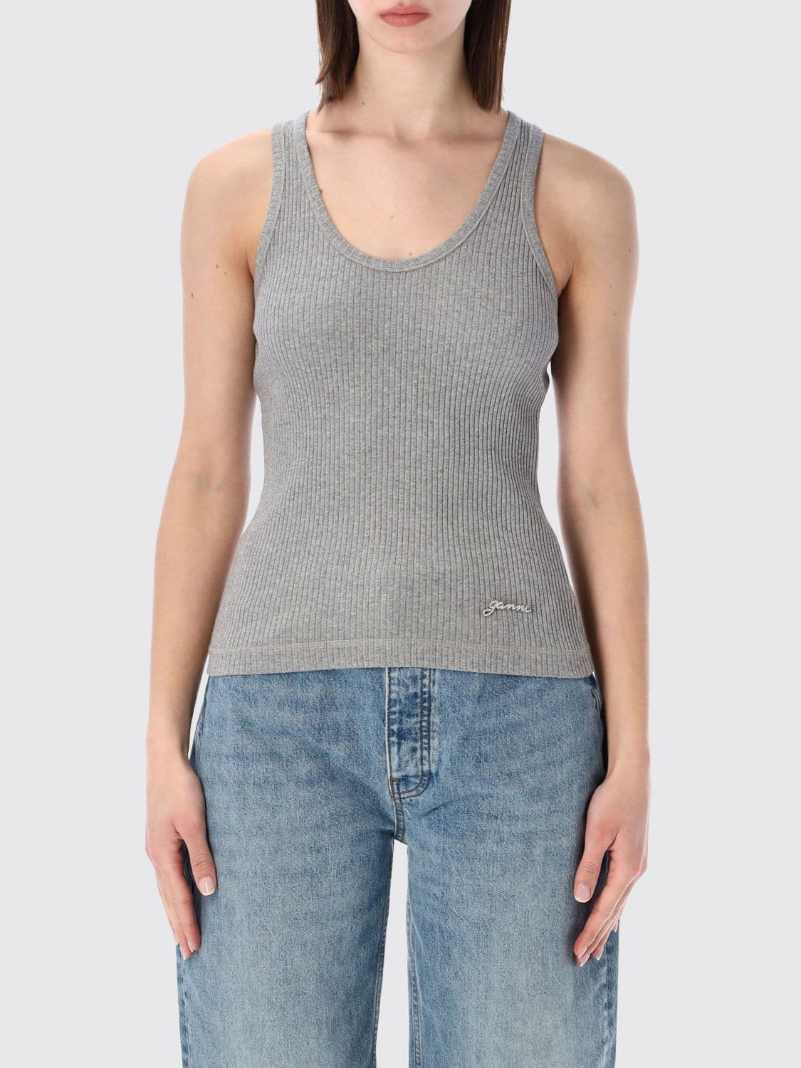 Ganni Basic Organic Cotton Tank Top