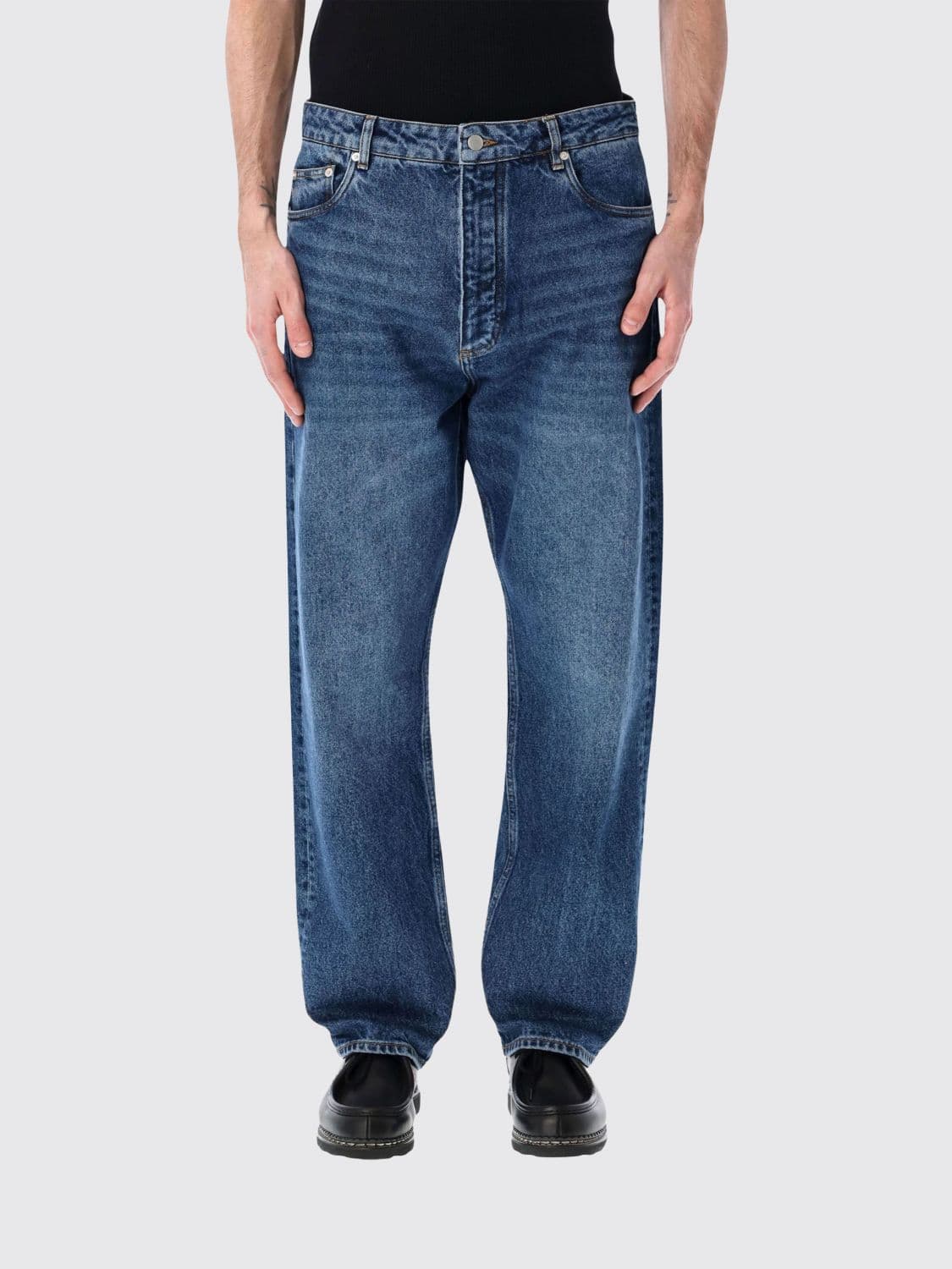 Studio Nicholson Wide Leg Denim Jeans