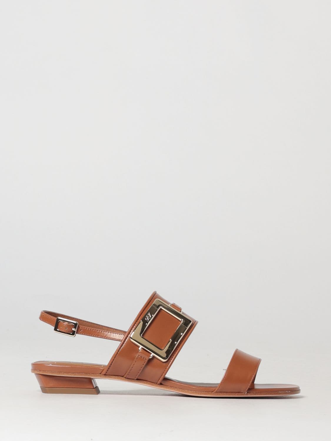 Roger Vivier Belle Vivier Leather Sandal