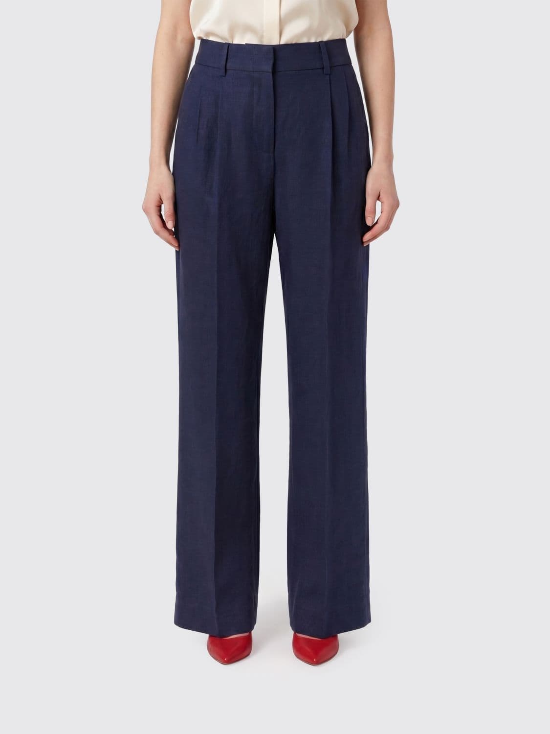 Blazé Milano Savanna Linen and Silk Trousers