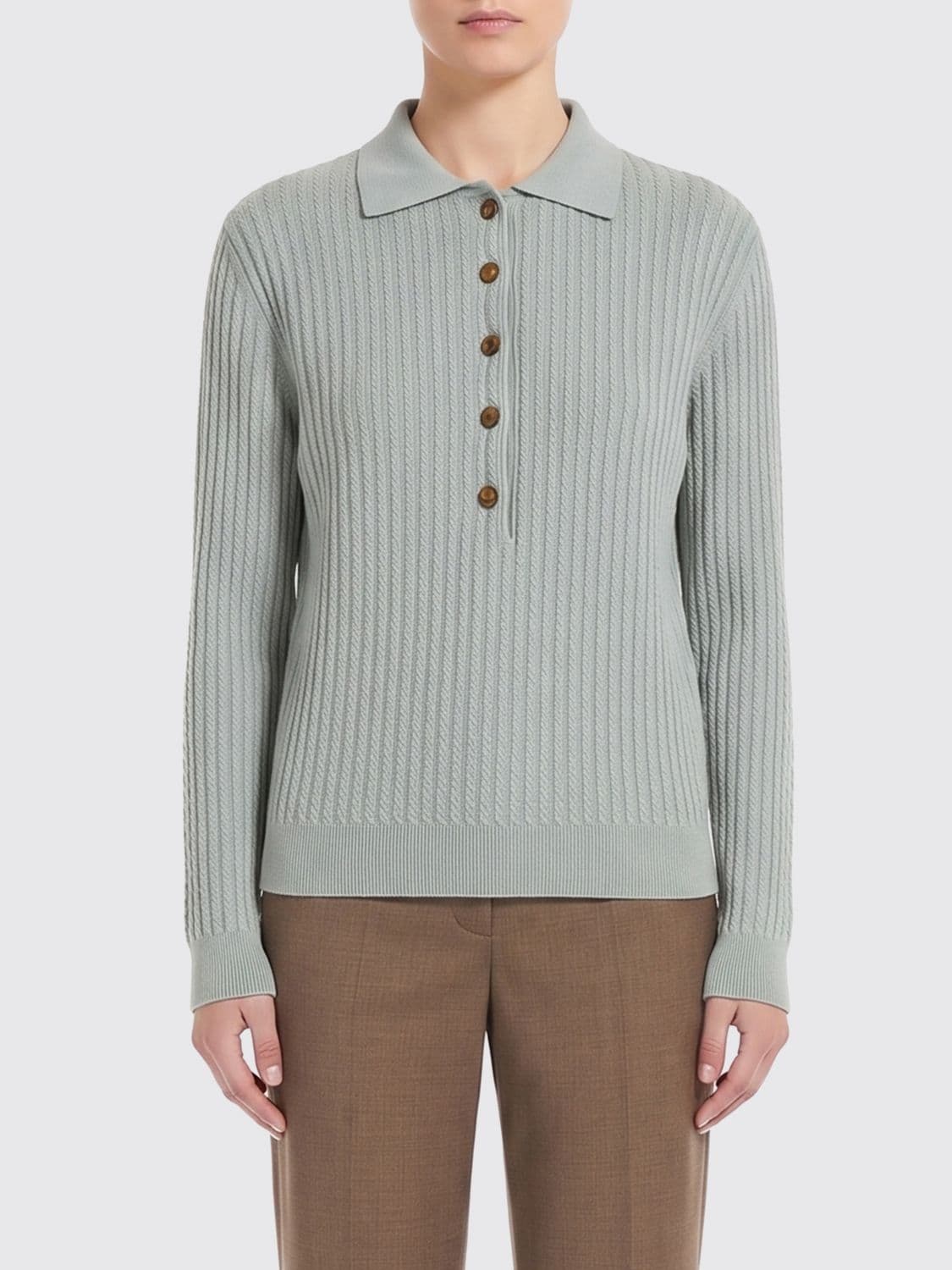 Blazé Milano Cotton and Silk Knit Polo Shirt