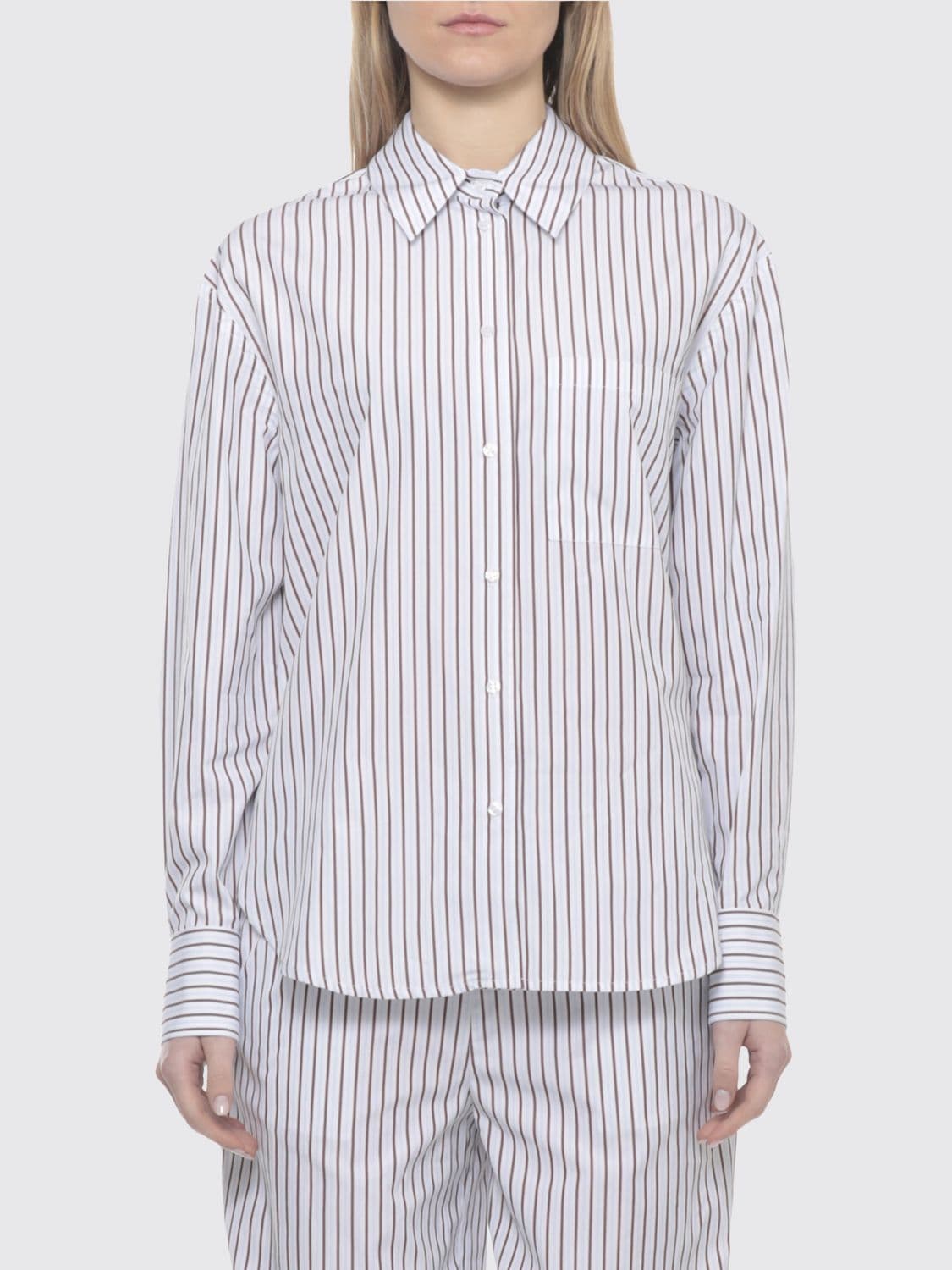 Loulou De Saison Striped Cotton Shirt