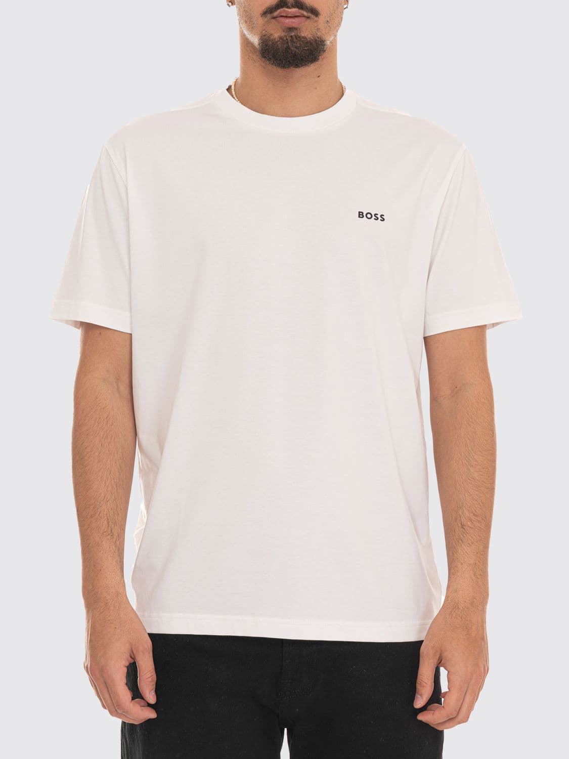 Boss Cotton T-shirt with Logo