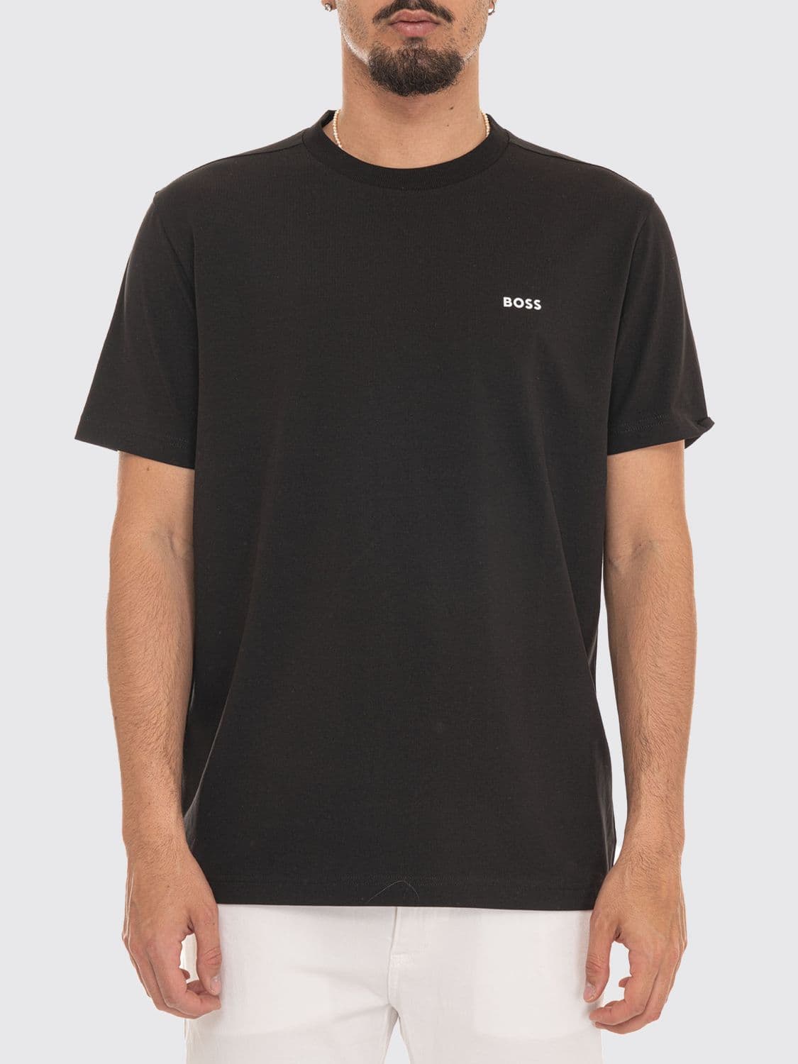 Boss Cotton T-shirt with Logo