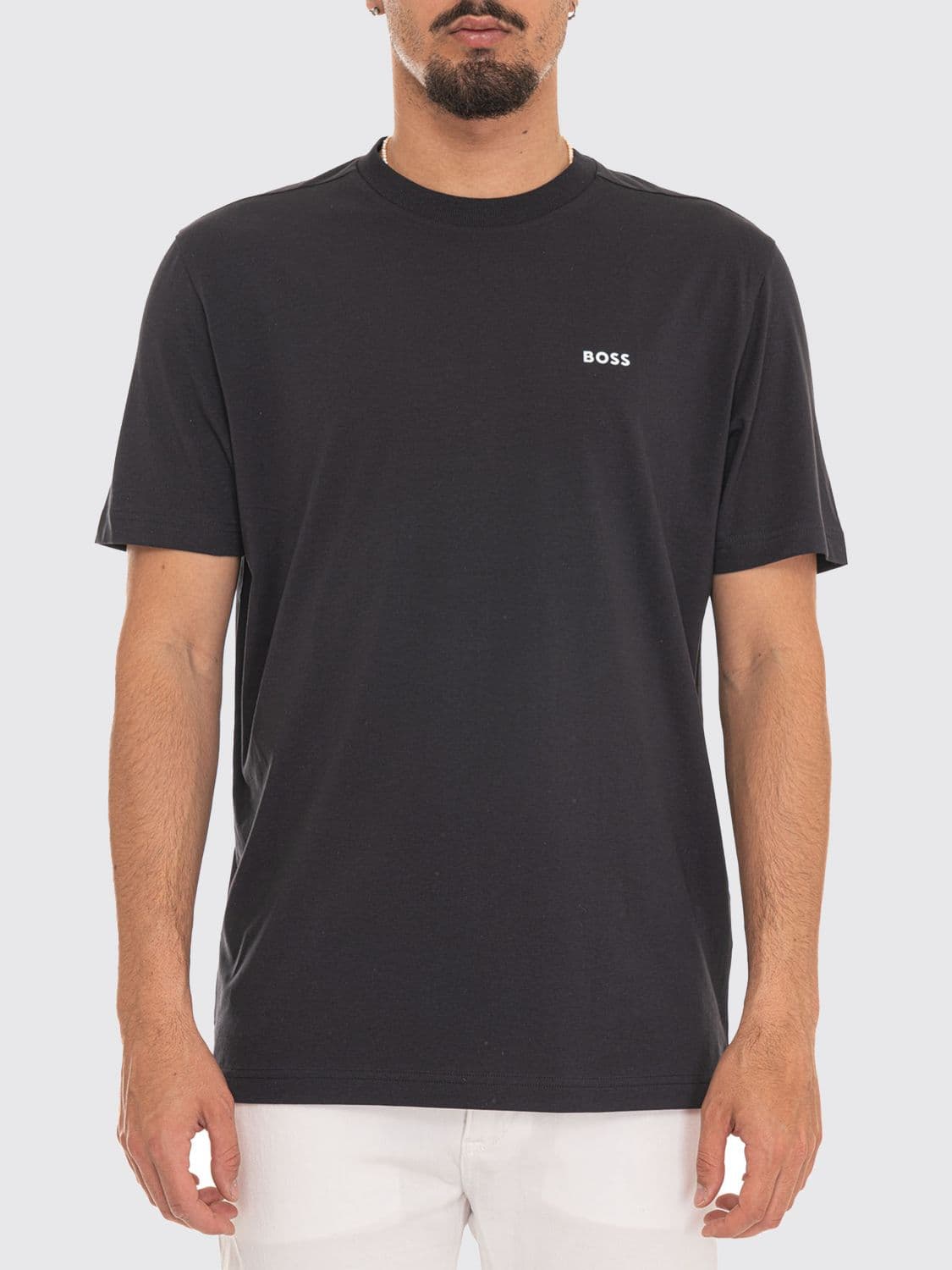 Boss Cotton T-shirt with Logo