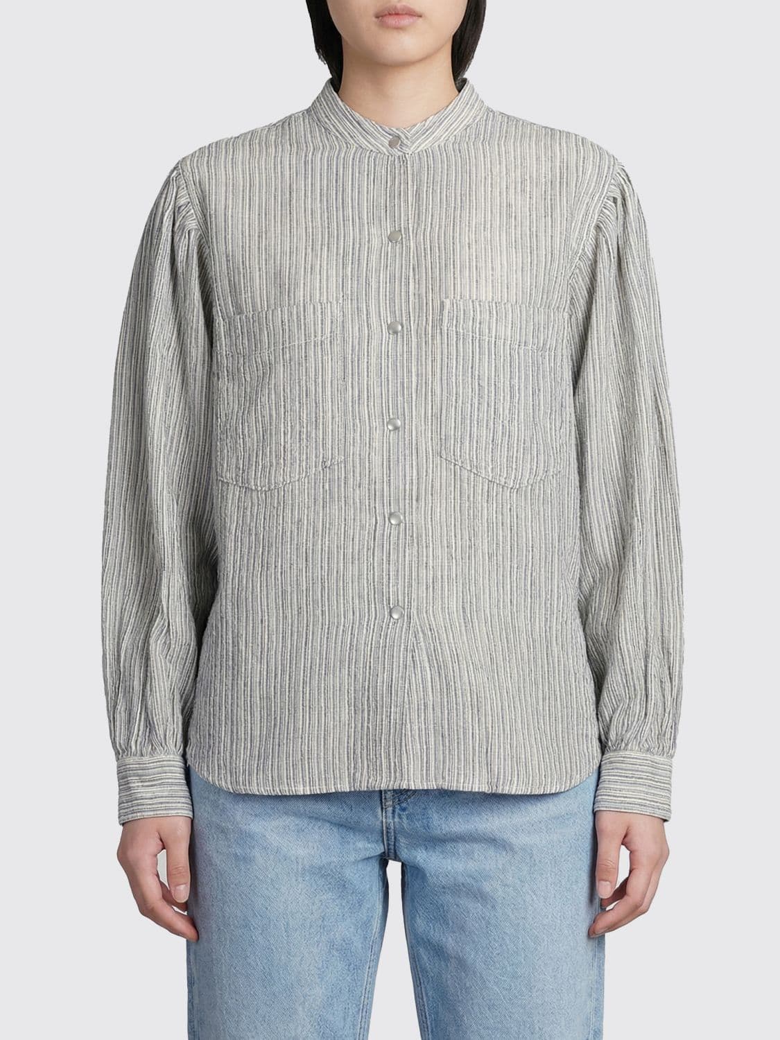 Isabel Marant Etoile Selvia Shirt in Striped Cotton