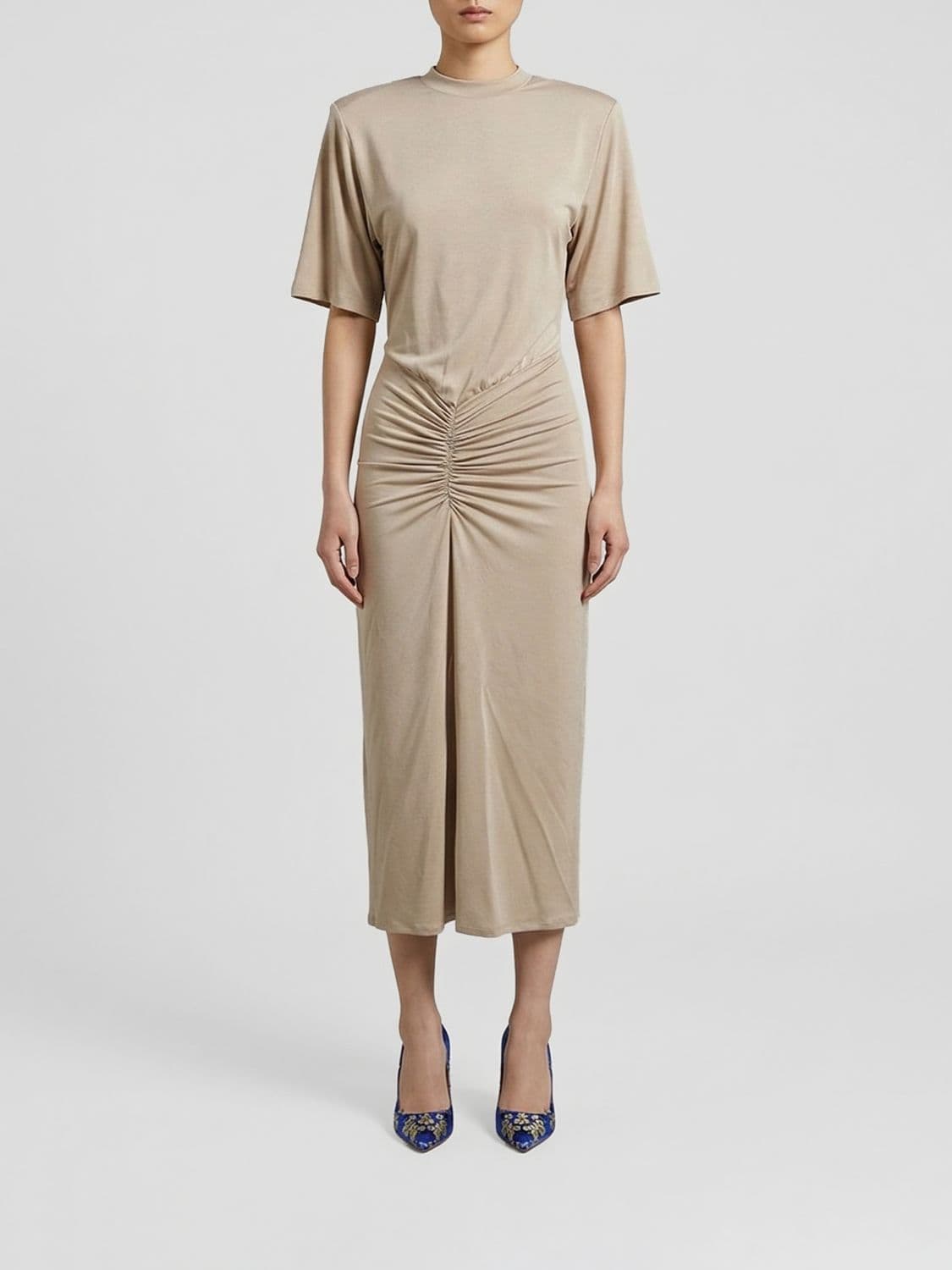 The Andamane Midi Dress in Stretch Viscose