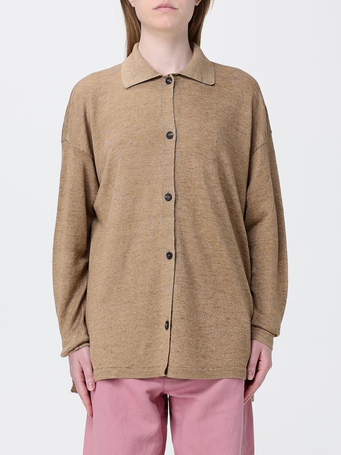 's Max Mara Linen Knit Polo Shirt