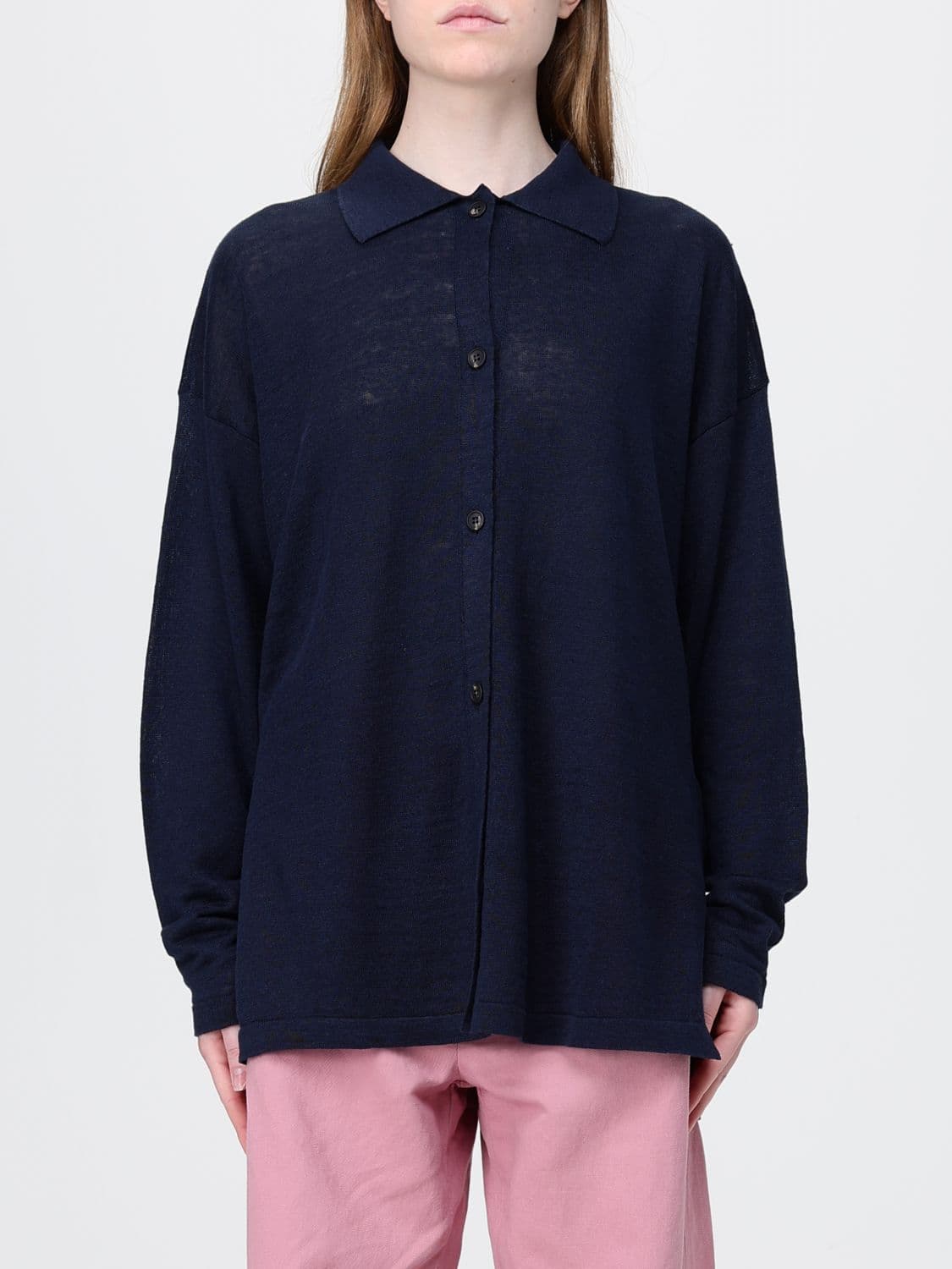 's Max Mara Linen Knit Polo Shirt