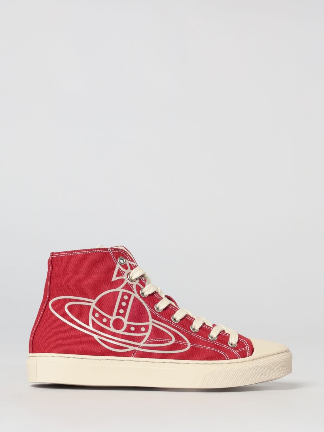 Vivienne Westwood Orb Print Cotton Plimsoll Sneakers · 40