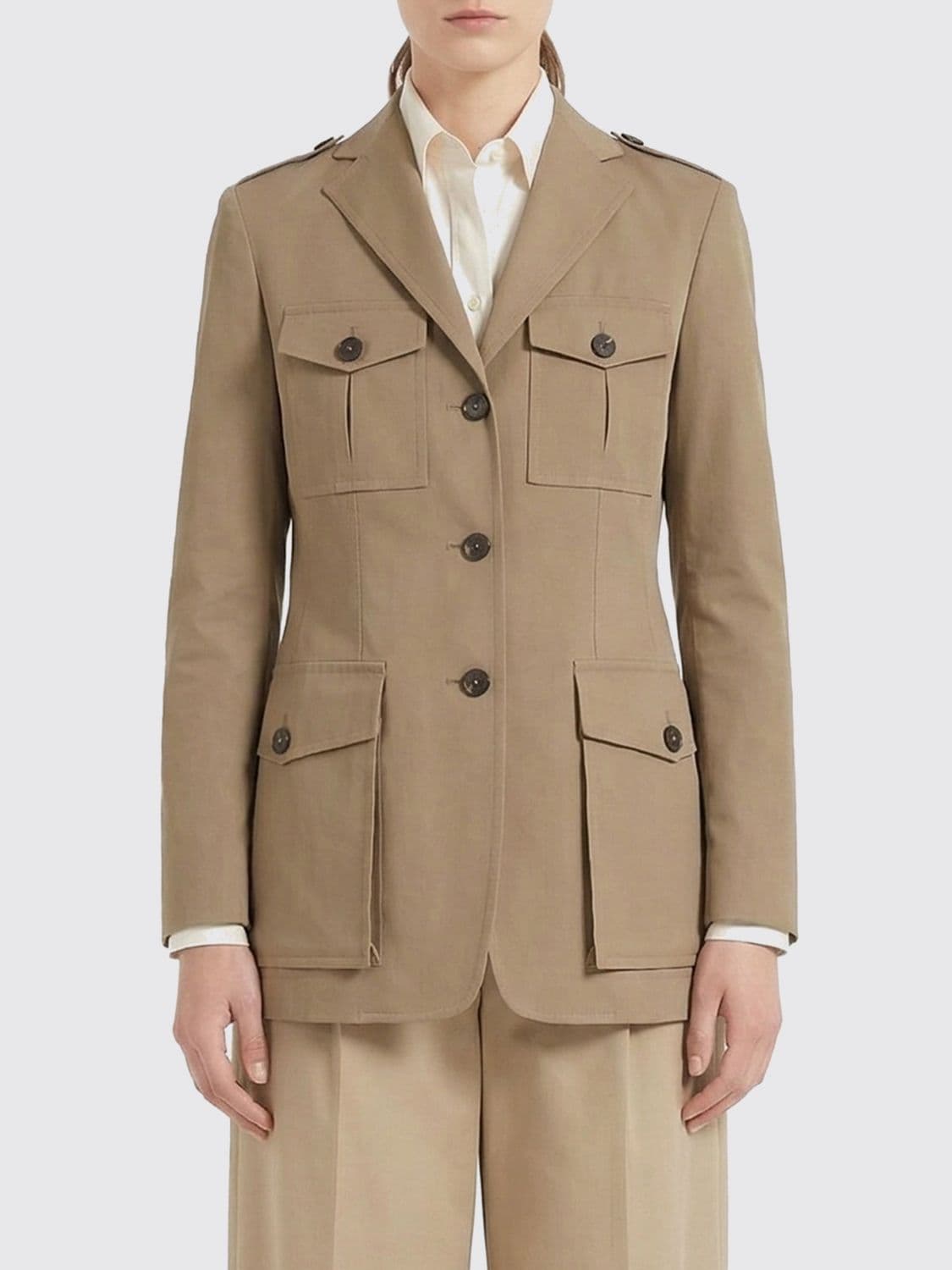 Tagliatore Cotton Sahariana Jacket