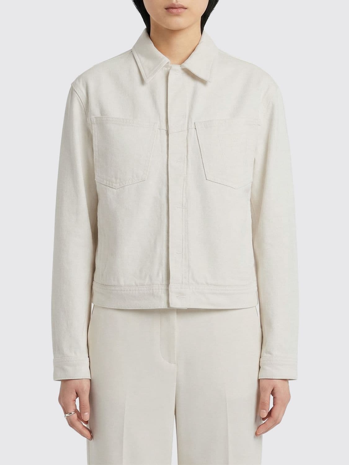 Sa Su Phi Cotton Shirt Jacket