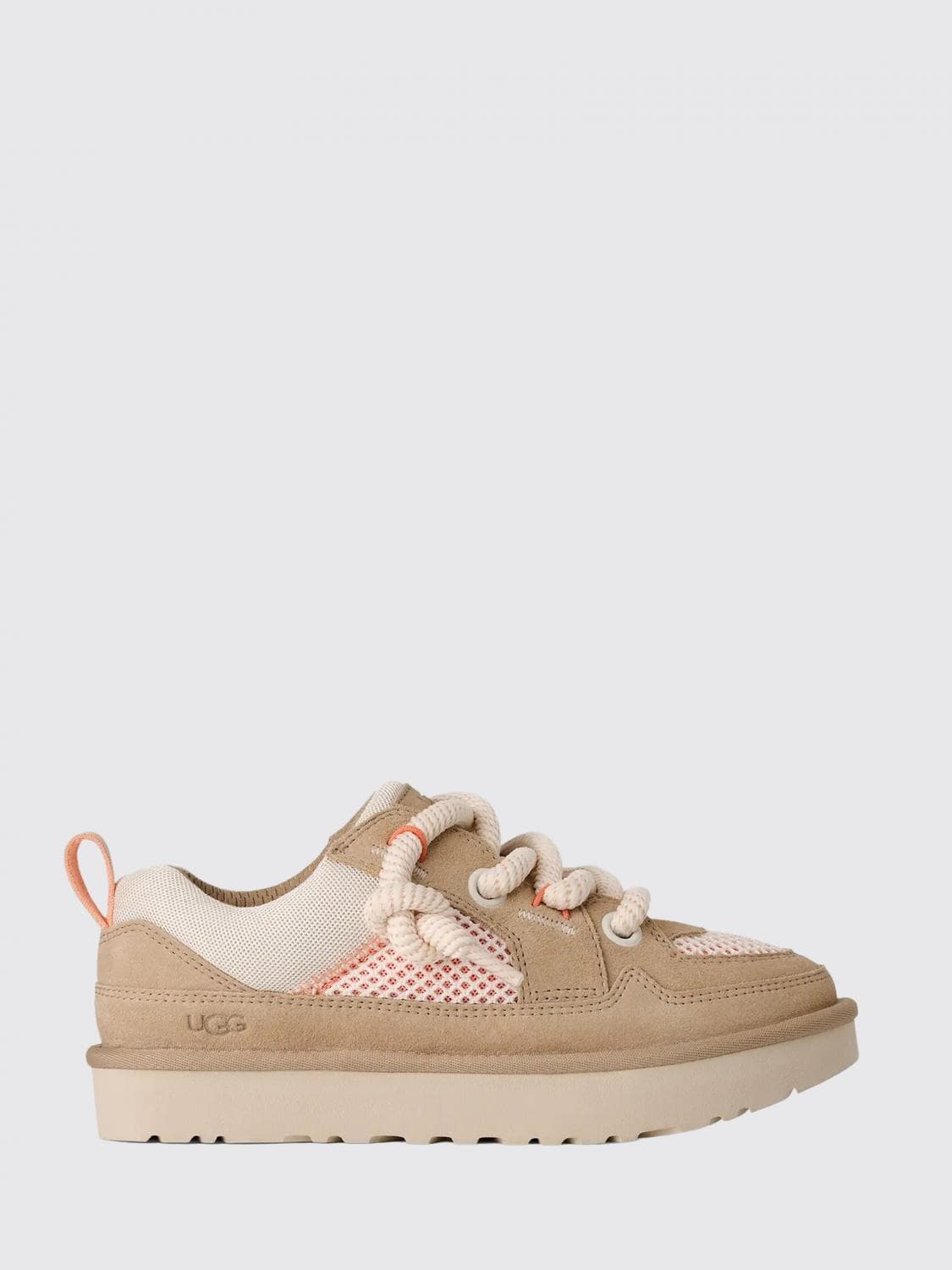 Ugg Lo Lowmel Suede and Mesh Sneakers