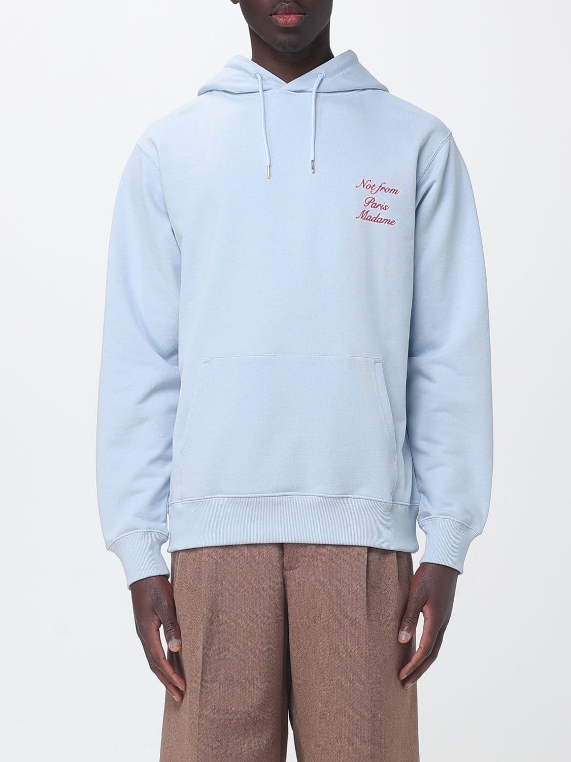 Drôle De Monsieur Cotton Hoodie with Slogan