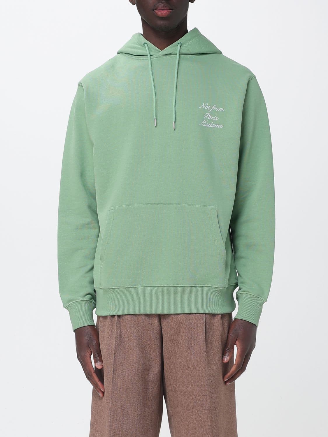 Drôle De Monsieur Cotton Hoodie with Slogan