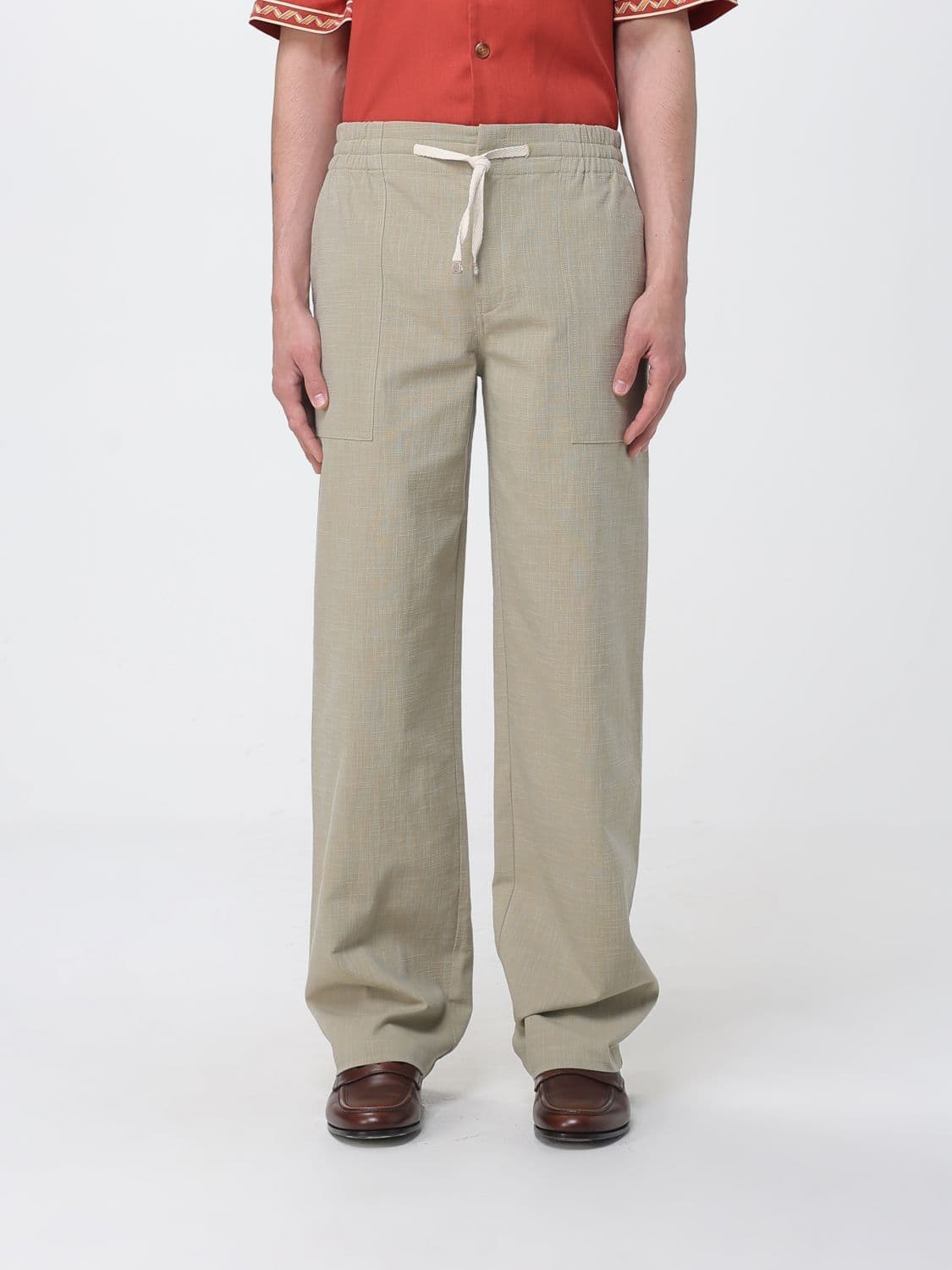 Drôle De Monsieur Cotton Drawstring Trousers