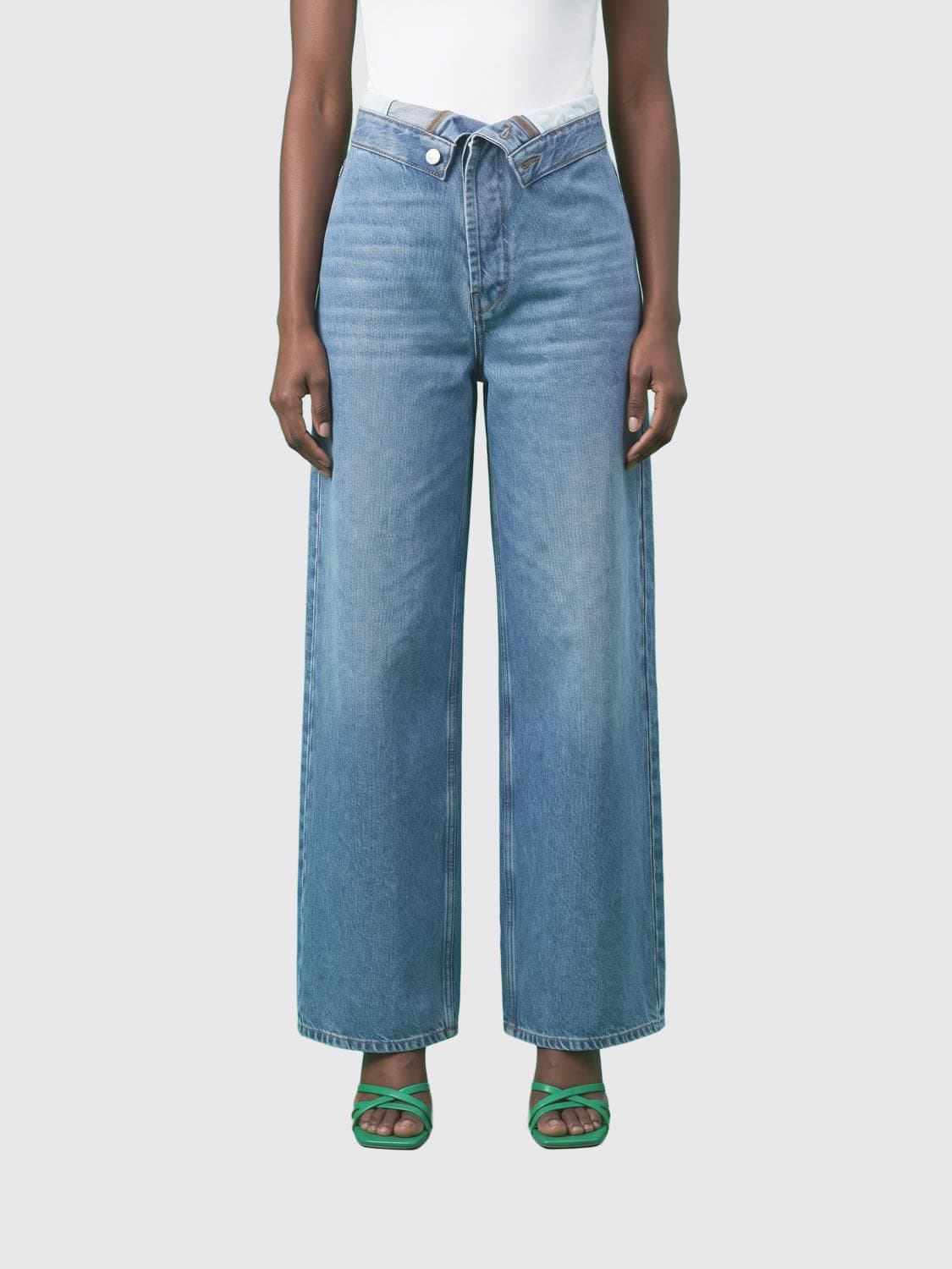 Amish Roll Up Dolly Cotton Denim Jeans