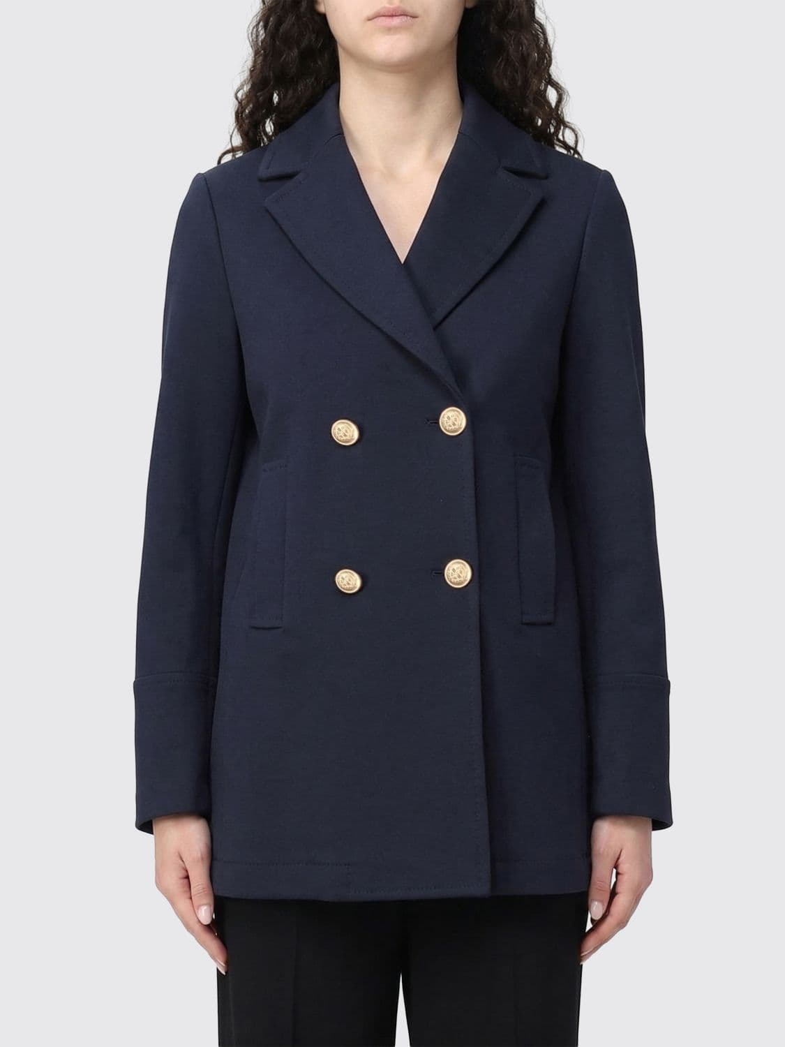 Circolo 1901 Double-Breasted Cotton Coat · 46