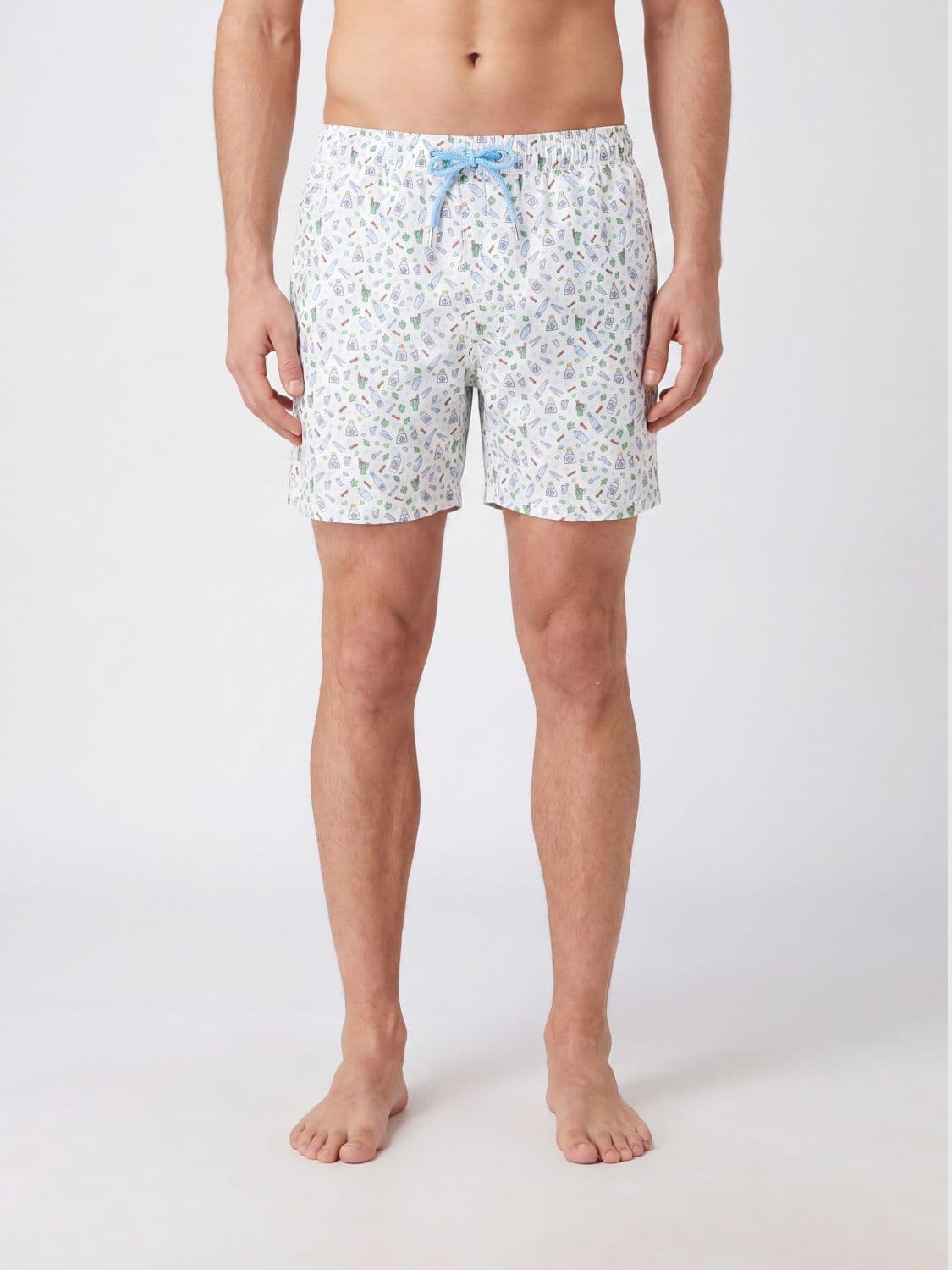 Mc2 Saint Barth Printed Boxer Swim Trunks