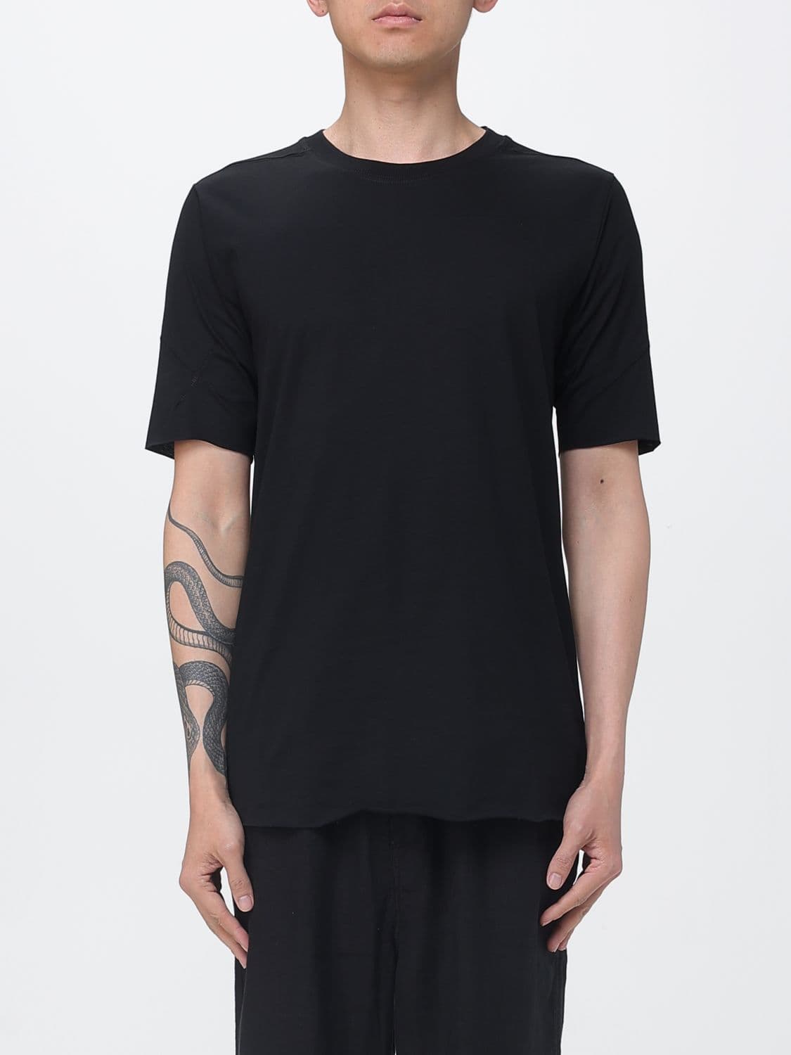 Thom Krom Cotton T-Shirt with Contrast Stitching