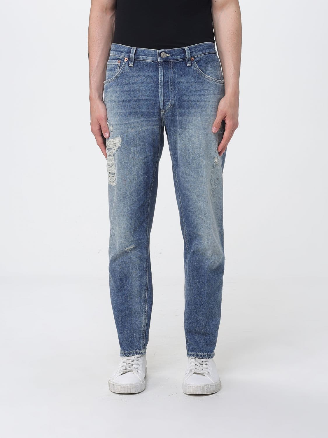 Dondup Distressed Denim Slim Fit Jeans