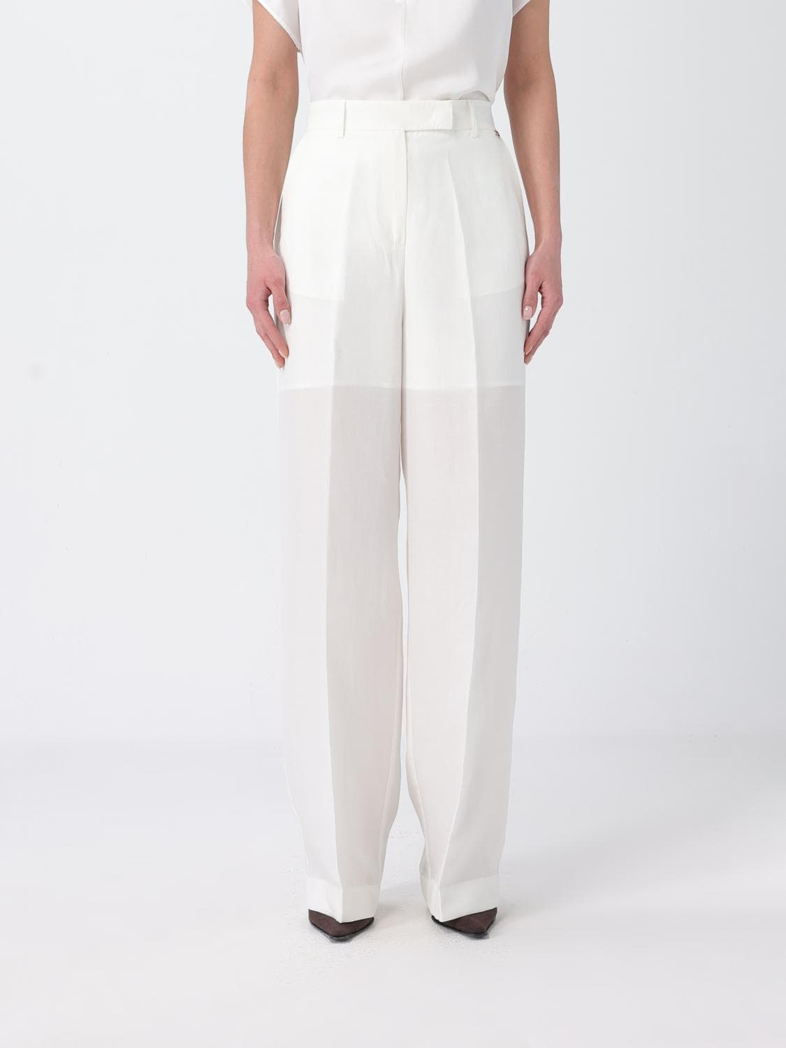 Liu Jo Linen Blend Tailored Pants