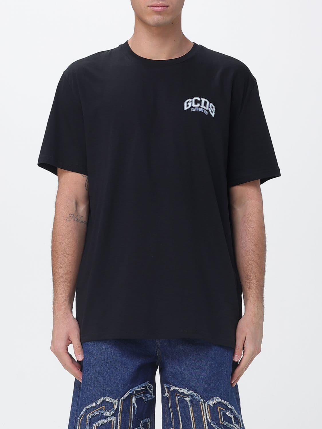 Gcds Logo Cotton T-Shirt