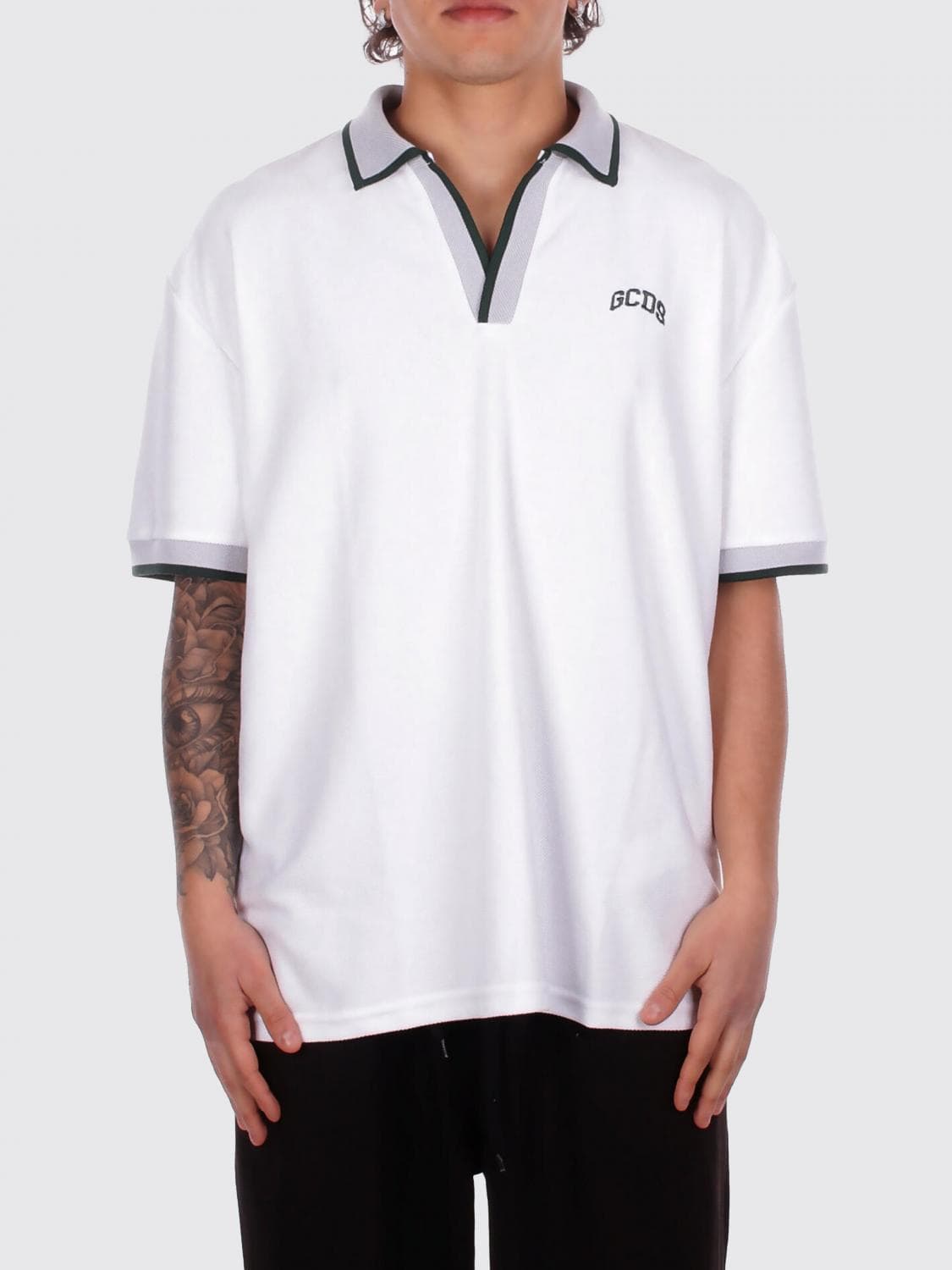 Gcds Cotton Polo Shirt with Logo