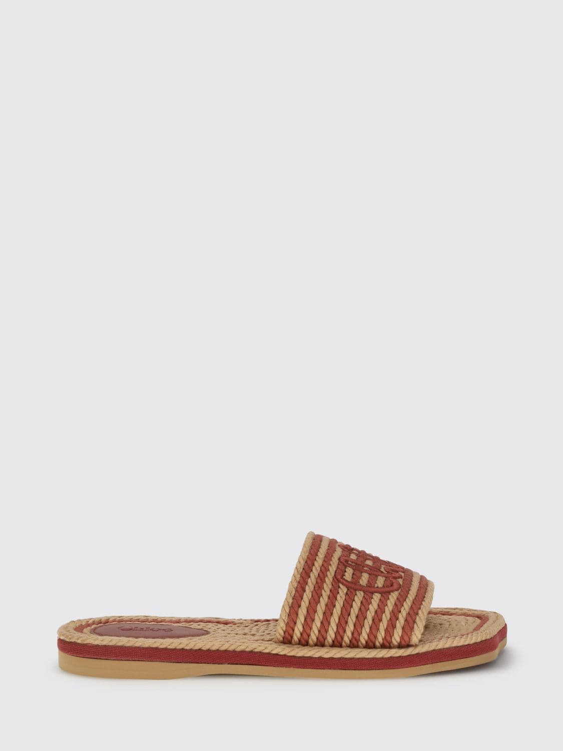 Chloé Striped Woven Rope Sliders