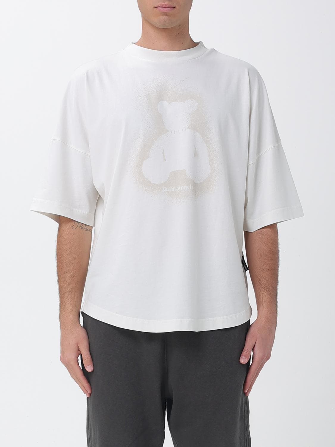 Palm Angels Cotton T-Shirt with Logo