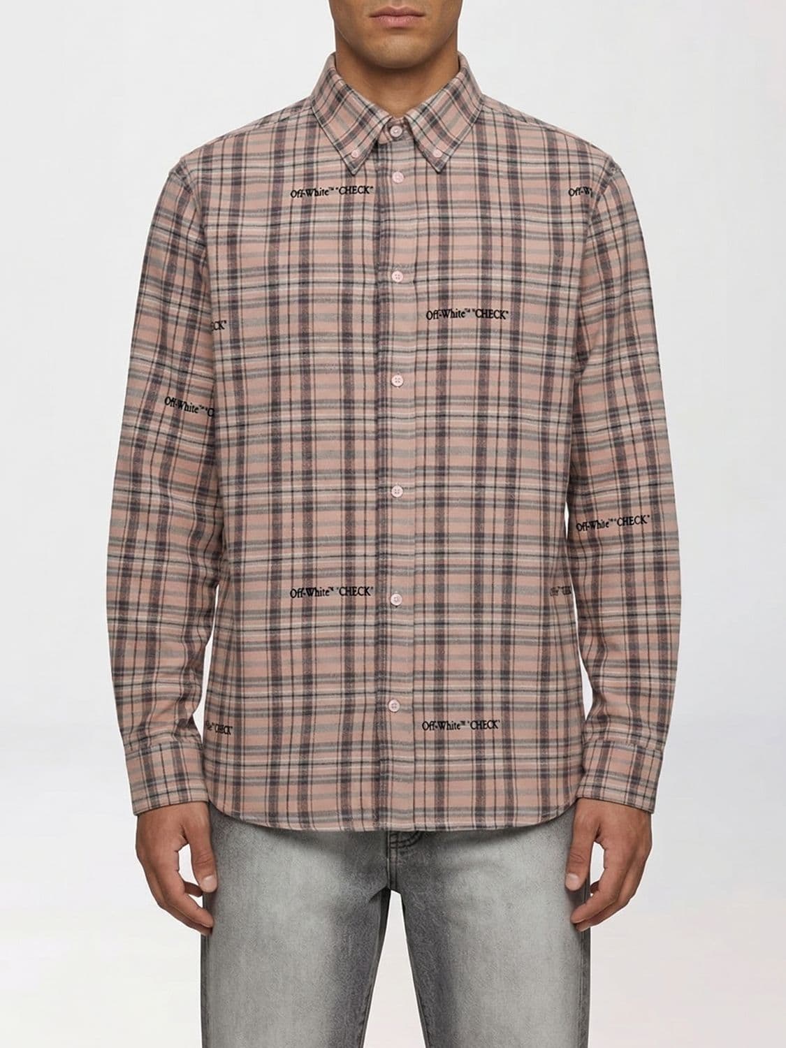 Off-White Check Cotton Shirt