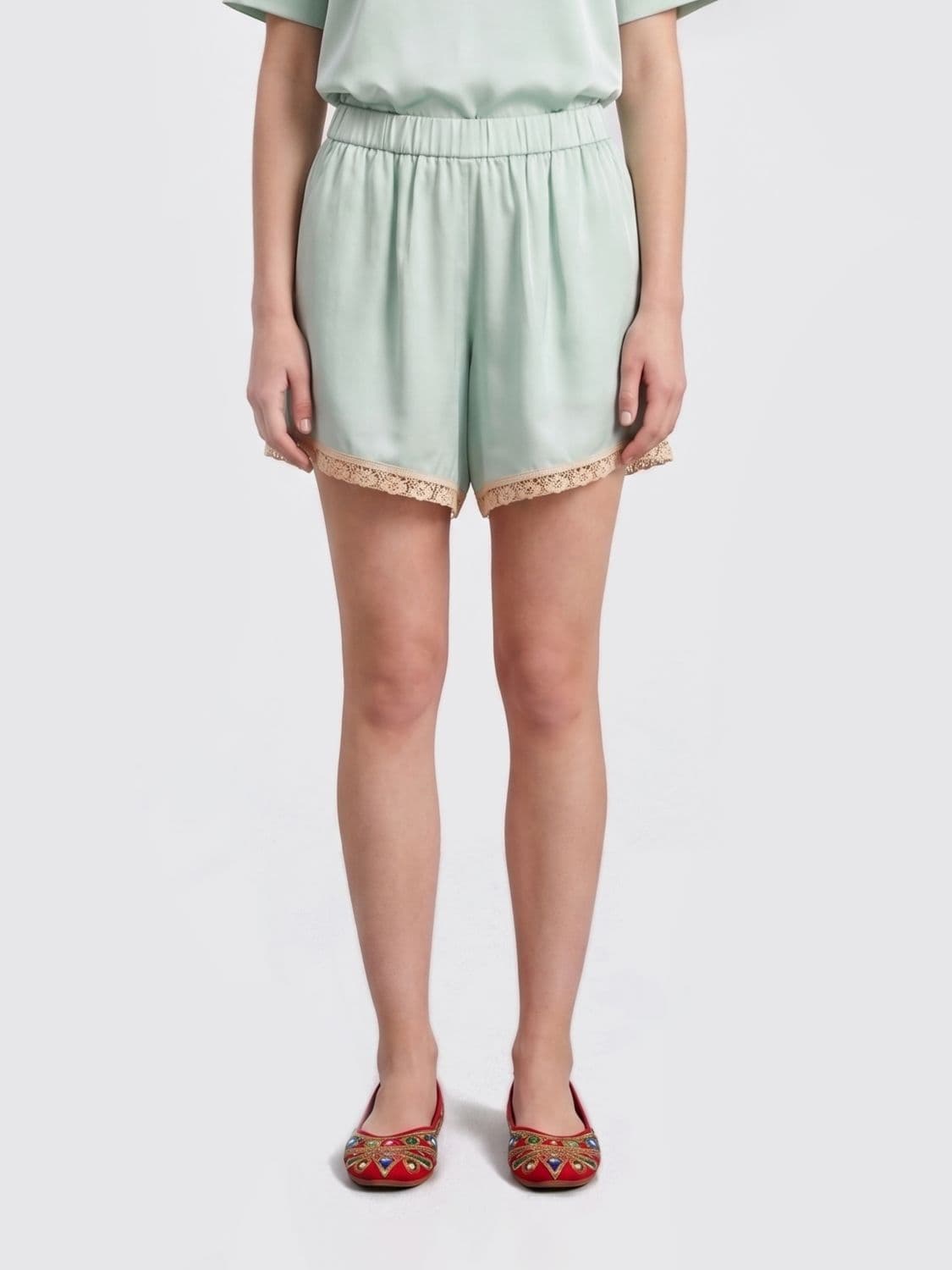 Forte Forte Viscose Shorts with Inserts