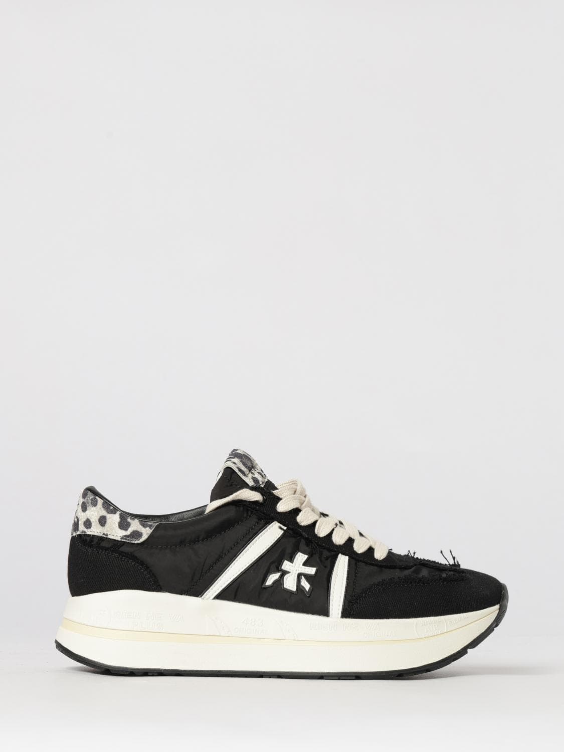 Premiata Bethcoin Suede and Mesh Sneakers
