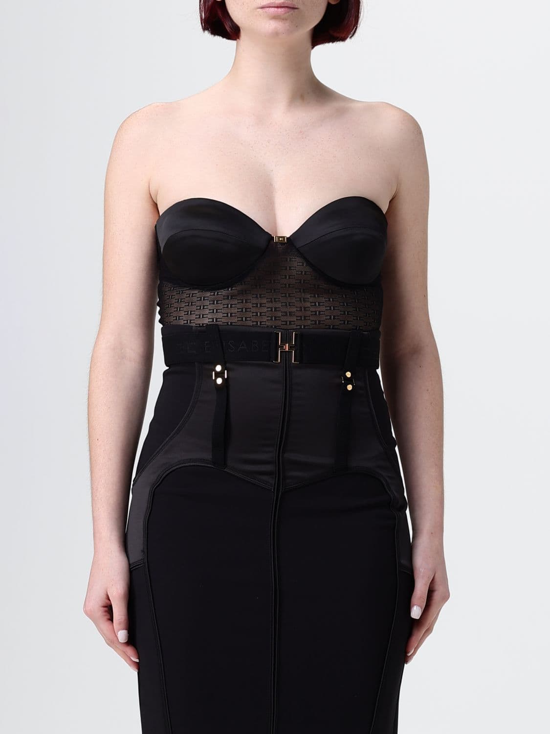 Elisabetta Franchi Jersey Bustier Top · 38