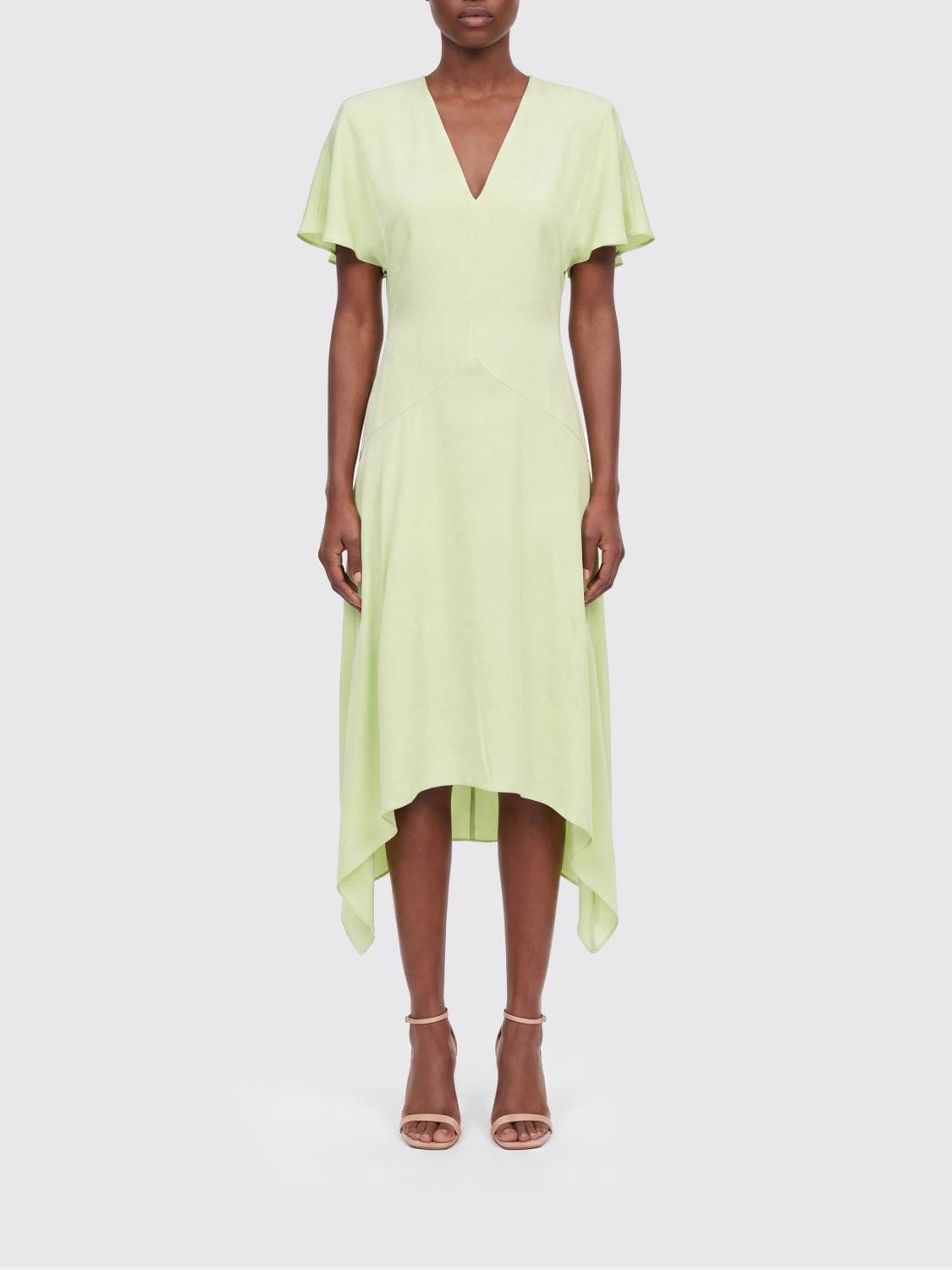 Stella Mccartney Asymmetric Satin Dress · 40