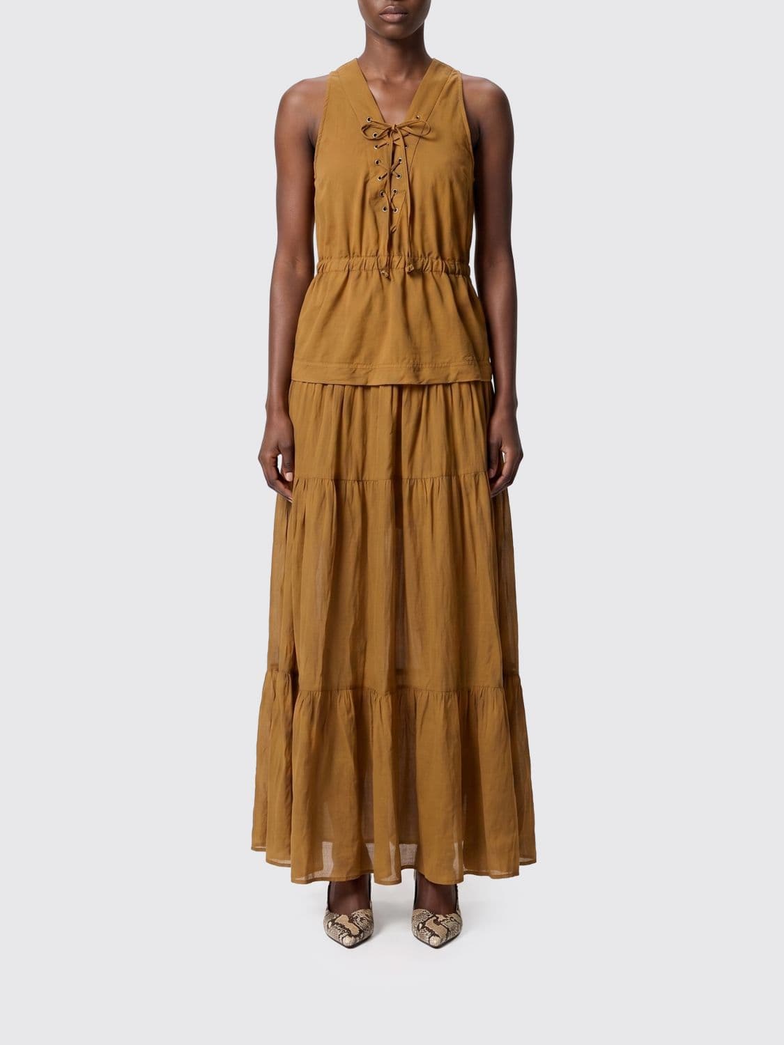 Pinko Cotton Long Dress · 38