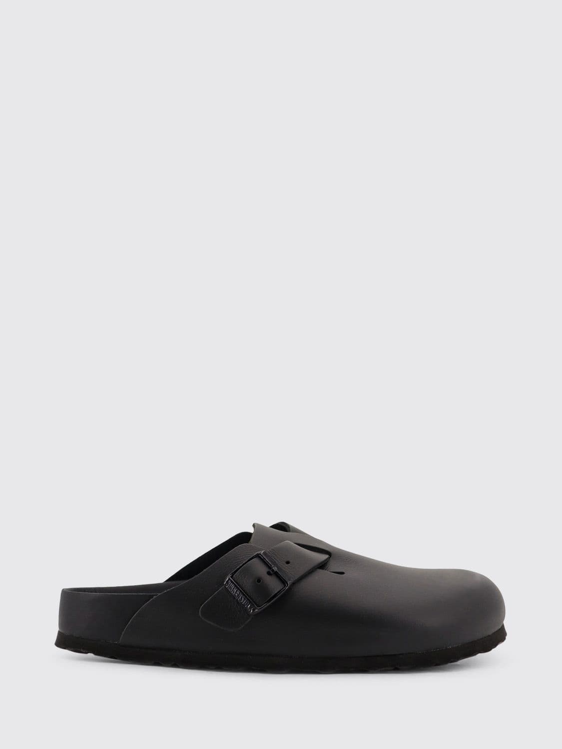 Birkenstock Boston Natural Grain Leather Mules