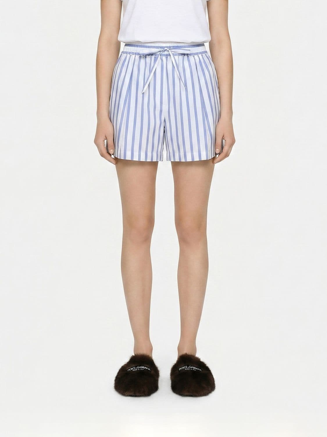 Dolce & Gabbana Striped Cotton Shorts · 40