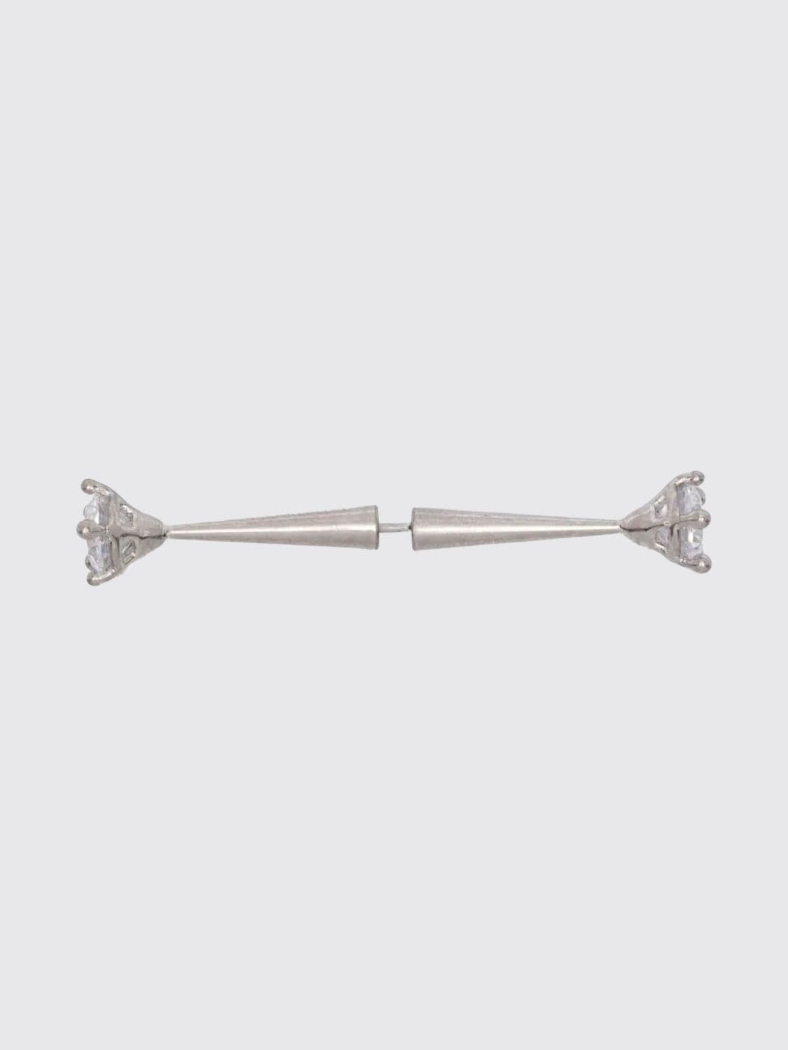 Panconesi Spina Chromed Brass Earring with Set Crystals · OS