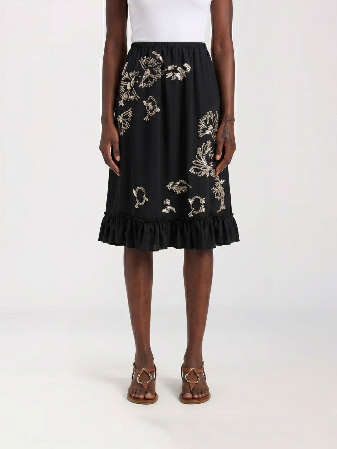 Dries Van Noten Crystal Skirt