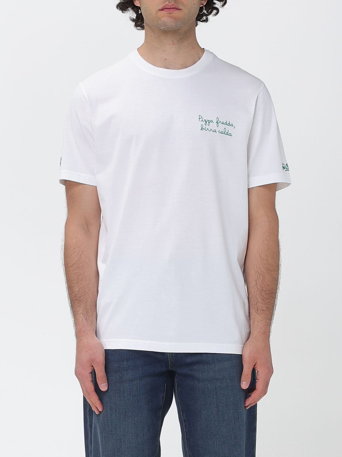 Mc2 Saint Barth Cotton Crew Neck T-Shirt