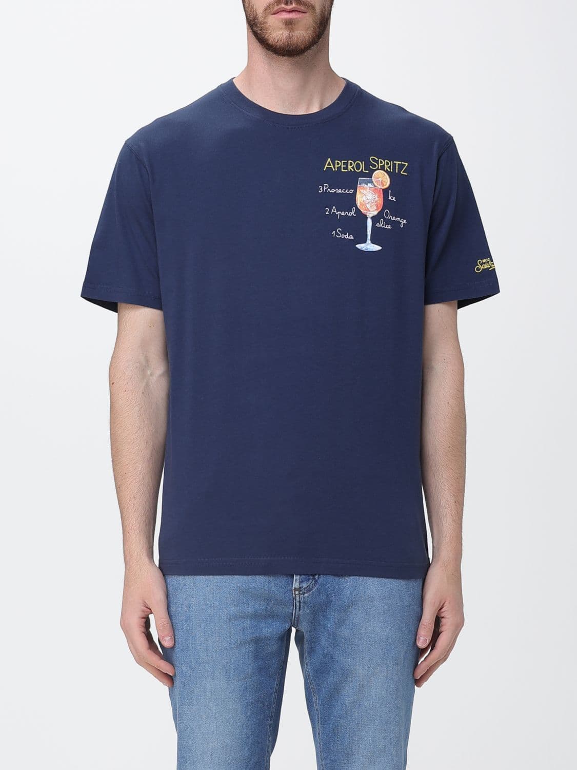 Mc2 Saint Barth Cotton Crew Neck T-Shirt