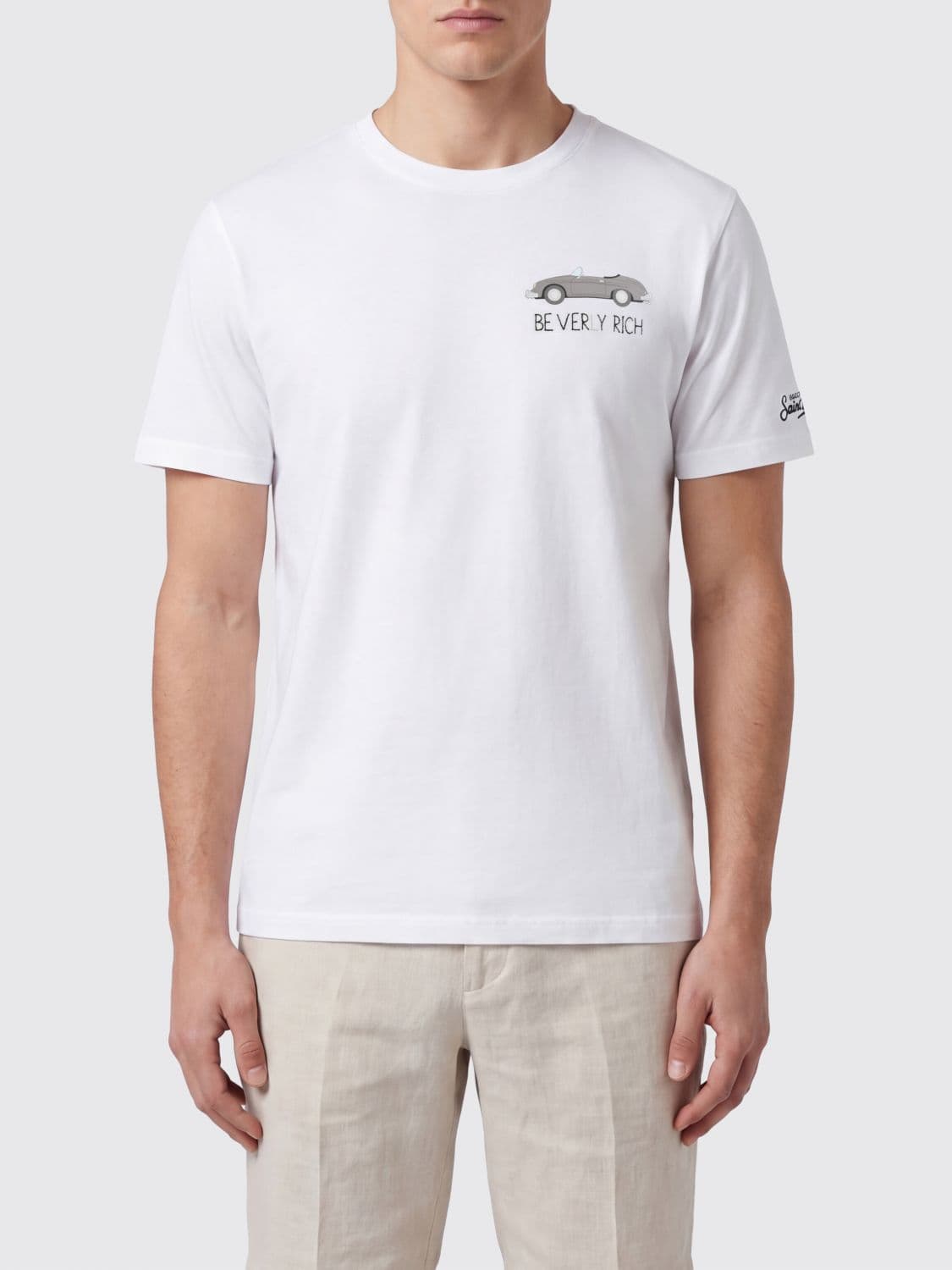 Mc2 Saint Barth Cotton Crew Neck T-Shirt · M