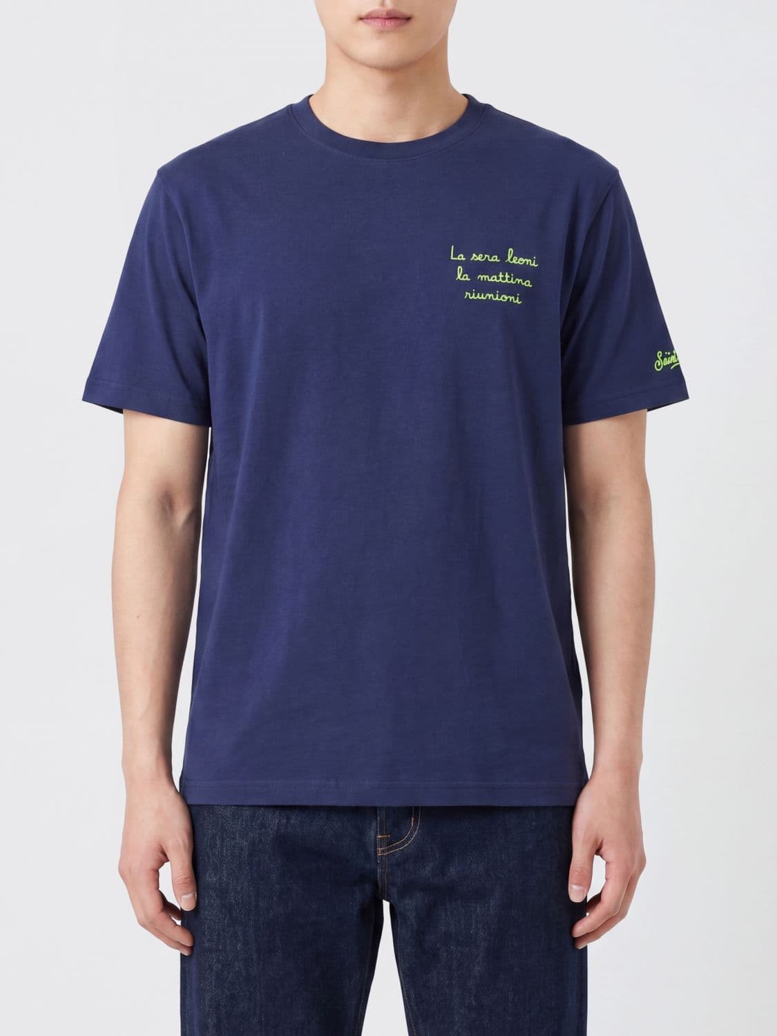 Mc2 Saint Barth Cotton Crew Neck T-Shirt