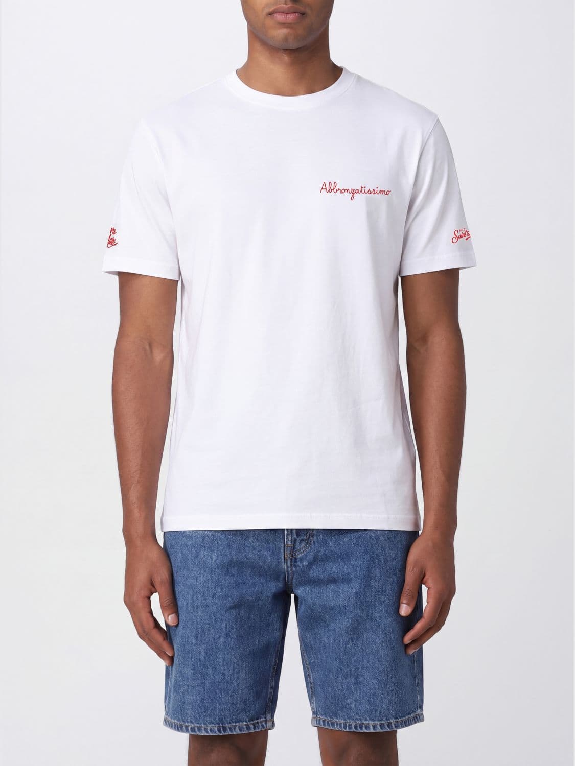 Mc2 Saint Barth Cotton Crew Neck T-Shirt