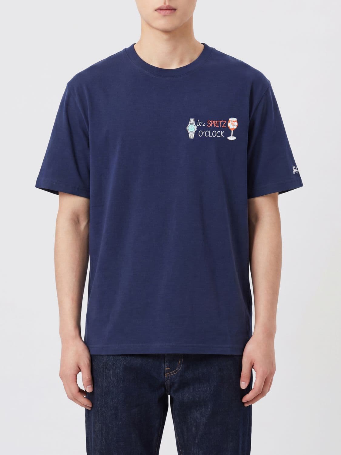 Mc2 Saint Barth Cotton Crew Neck T-Shirt