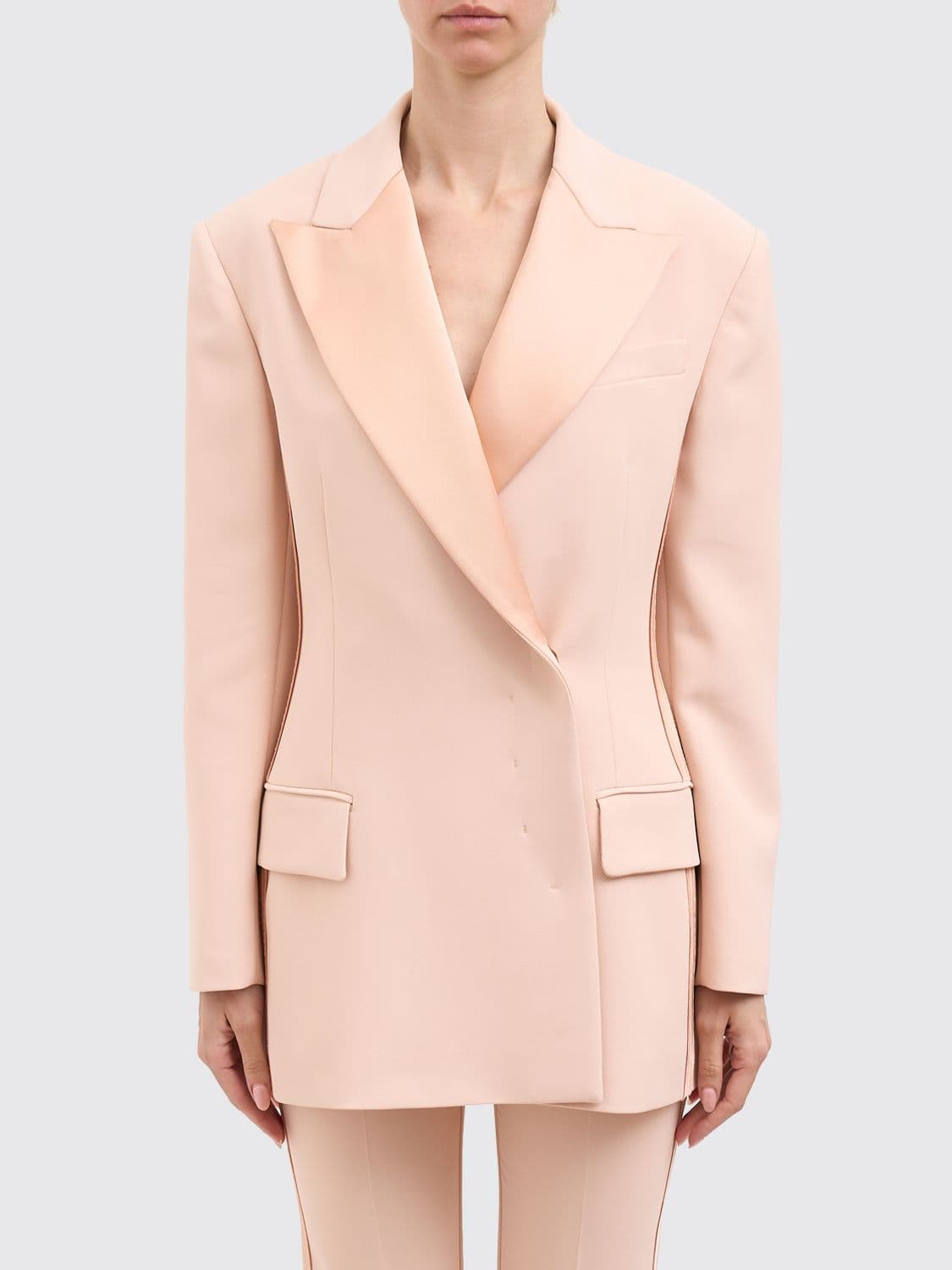 Elisabetta Franchi Double Breasted Polyester Blazer