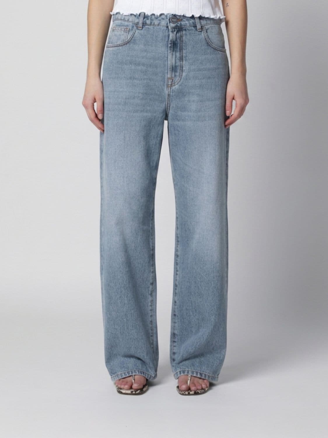 Rohe Cotton Denim Palazzo Jeans